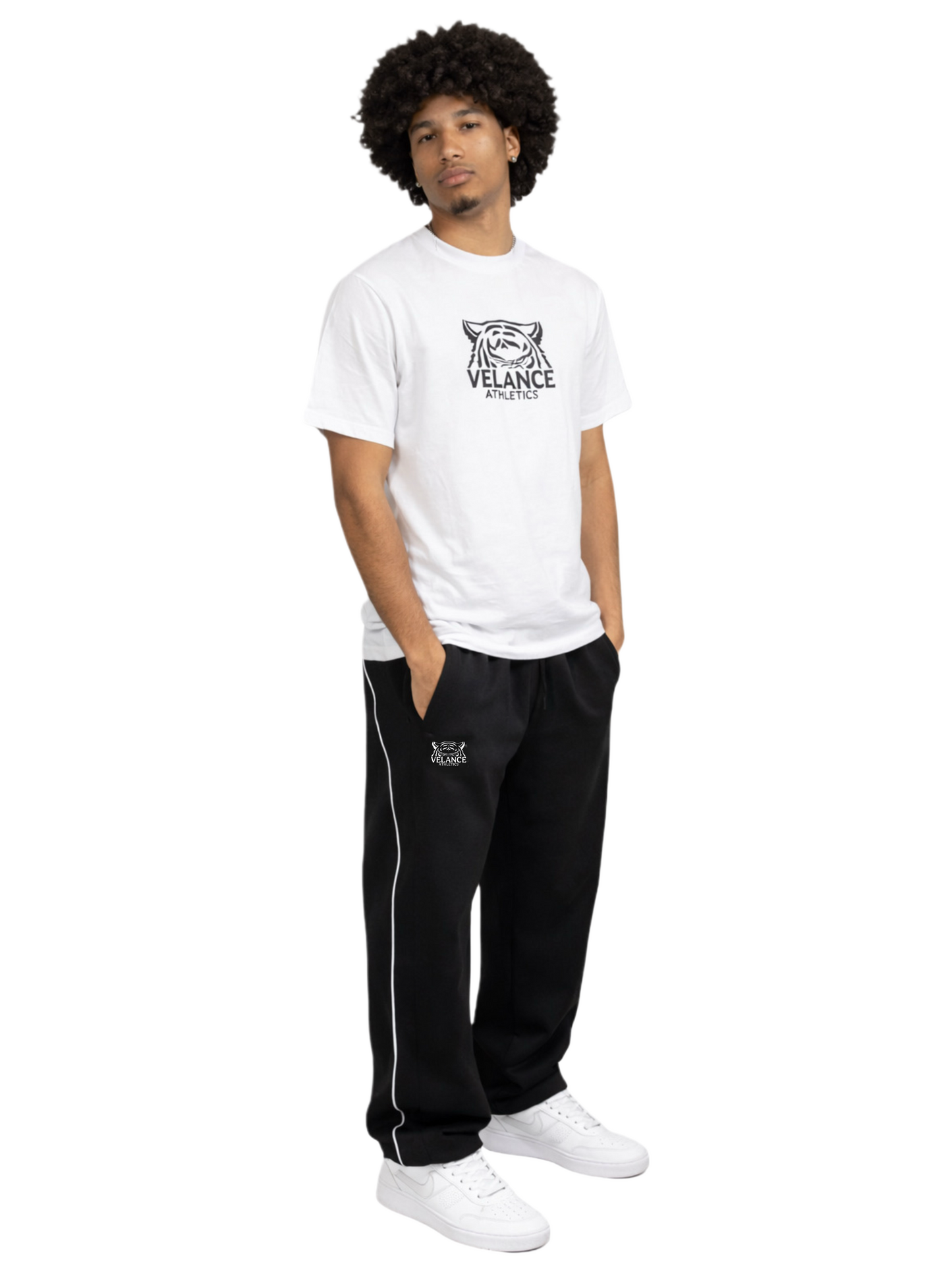 Straight leg jogging pants